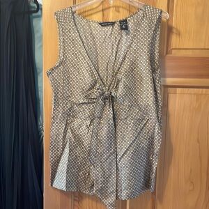 Elegant Brown Sleeveless Top